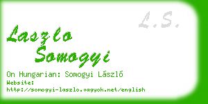 laszlo somogyi business card